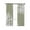 Green, variant on Coastal Coral Blackout Curtains 39 Inches Length, Orange Nautical Ocean Beach Marine Window Treatment Thermal Insulated Drapes for Bedroom Living Room 2 Panels 55x39 Inches