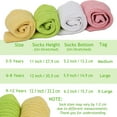 thumbnail image 5 of Kids' Convertible Knee Socks (1 Pair) - Stretchy Cotton Blend Socks for Girls & Boys Ages 3-15, 5 of 7