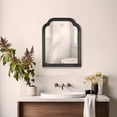 thumbnail image 2 of WallBeyond Wood Frame Rustic Bathroom Wall Mirror, Decoration for Living Room or Bedroom Vanity Mirror, 16" × 20", Black, 2 of 7