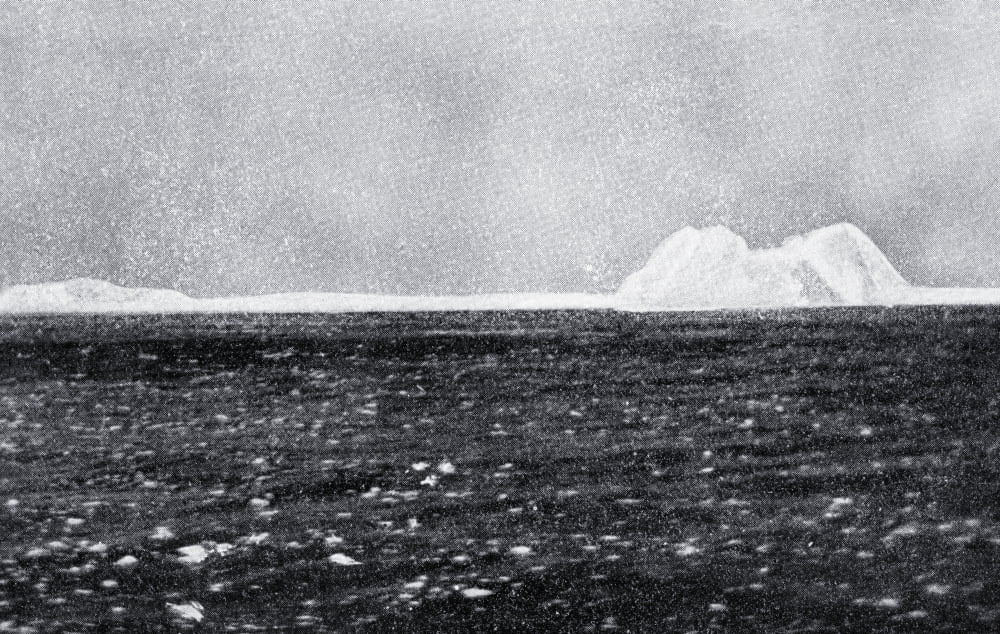 The Iceberg With Which Rms Titanic Of The White Star Line Collided And ...