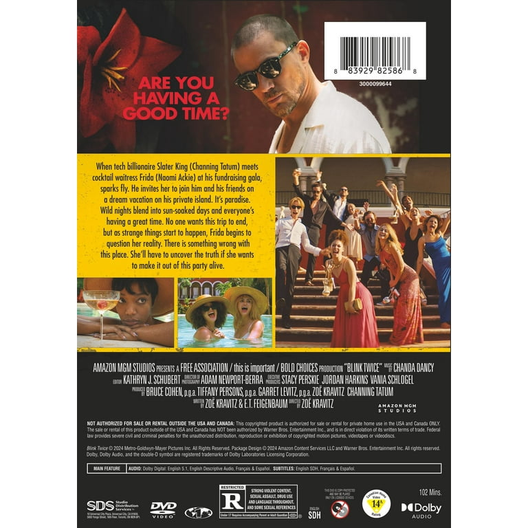 Blink Twice (DVD), Thriller, Warner Bros. - Walmart.com