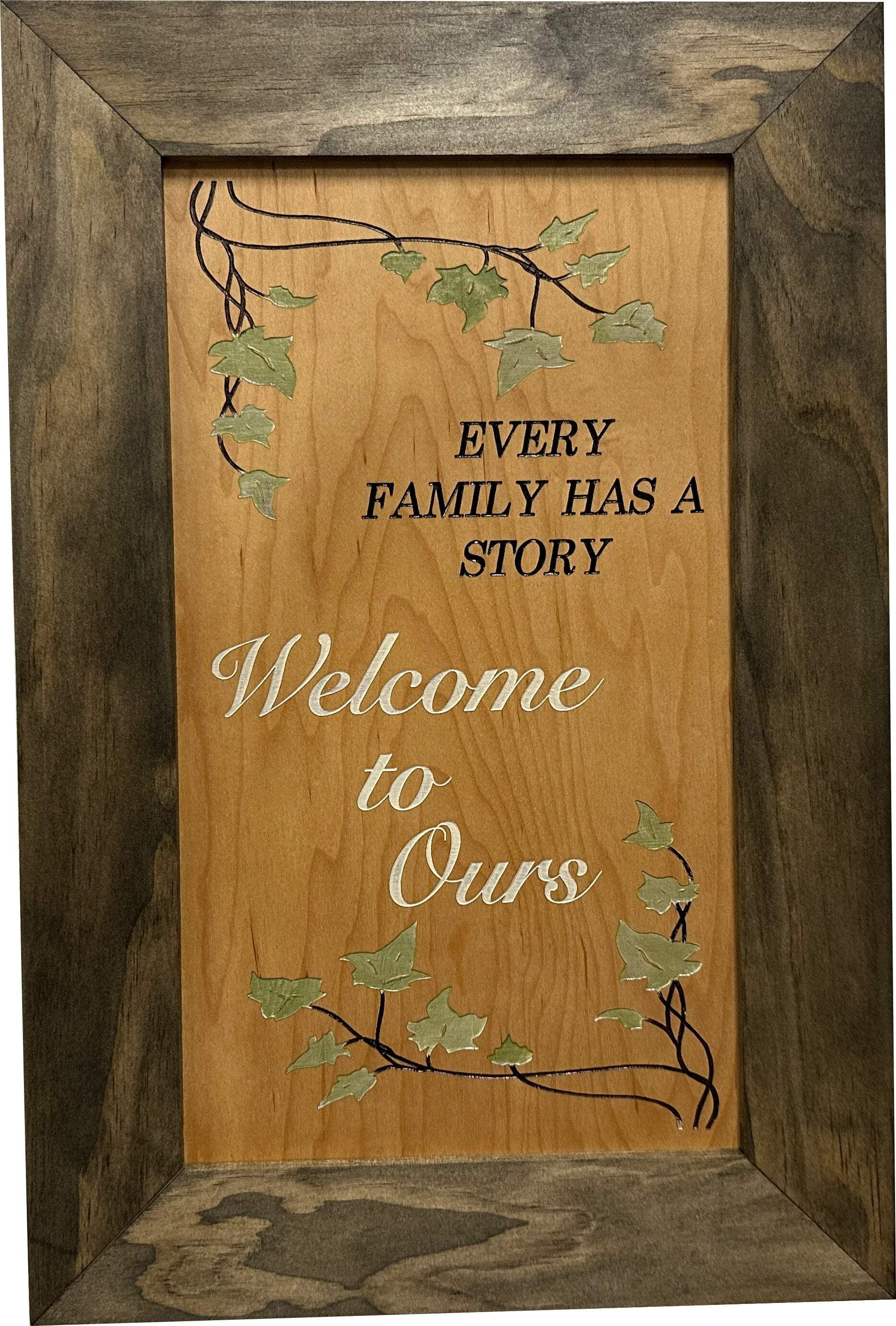 Bellewood Designs Wooden Gun Safe Wall Mountable Decoration Every Family Has a Story Welcome to Ours …