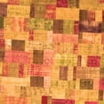 thumbnail image 1 of Ahgly Company Indoor Square Patchwork Orange Transitional Area Rugs, 6' Square, 1 of 1
