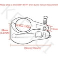 thumbnail image 7 of ABCISI Heavy Duty 316 Stainless Steel Pair of 7/8"(22mm) I.D.Bimini Top Hinge Rail Mount with Boat Pin & Cam Clamp Quick Release for 22MM Poles &Tube/Pipe, 7 of 7