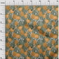 thumbnail image 3 of oneOone Rayon Orange Fabric Floral & Diy Clothing Quilting Fabric Print Fabric By Yard 56 Inch Wide, 3 of 5