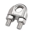 thumbnail image 1 of Unique Bargains 316 Stainless Steel Wire Rope Clip Clamp for 12mm Diameter Cable, 3 Pack, 1 of 5