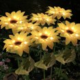 thumbnail image 4 of serony 2Pcs Outdoor Solar Sunflower Simulation Lamps 8 LED Landscape Lighting Plant Lights for Garden Lawn Patio, 4 of 8