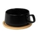 thumbnail image 2 of Paquete con 24 piezas de Taza cerámica con base de bambú negro 14 x 5.3 x 11, 2 of 6