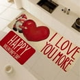 thumbnail image 5 of Uuowzo Valentine's Day Kitchen Floor Mats Two Piece Set Home Bedroom Carpet Door Mat Entrance Bathroom Door Fouling Mat Entrance Door Mat for Valentine'S Day Home Setting, B, 5 of 6