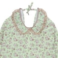 thumbnail image 2 of Unique Bargains Floral Kitchen Apron with Pockets Long Sleeves Canvas Apron for Cooking Baking Gift for Men Women Green, 2 of 7