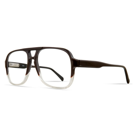 Elasta Full Rim Aviator Brown Crystal Eyeglasses