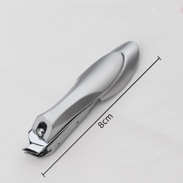 Cortauñas de Metal con Lima Integrada, Cuchillas de Precisión, Cortador de Uñas de Manos y Pies con Empuñadura Ergonómica para Uso en el Hogar y Viajes