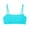 Sky Blue, variant on EliteGoogv Bandeau Bikini Top For Women Removable Straps Tube Swimsuit Top Summer Beach Pool Swimwear Multicolour
