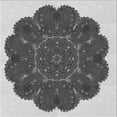 thumbnail image 1 of Ahgly Company Machine Washable Indoor Square Transitional Silver Gray Area Rugs, 6' Square, 1 of 7