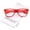 Candy-Red / Clear, variant on zeroUV Unisex Retro Wide Temple Clear Lens Horn Rimmed Eyeglasses 54mm (Black / Clear) - 54mm