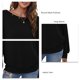 thumbnail image 5 of Camisa Suelta De Manga Larga para Mujer,Camisa para Mujer, Jersey De Cuello Redondo, Camisa De Manga Larga para Mujer, Top De Mujer con Un Hombro, Creado Magistralmente, 5 of 6