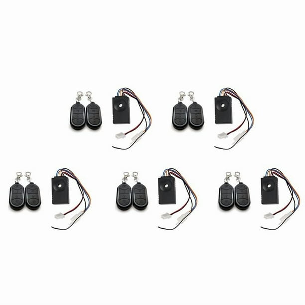 5X de Alarma Ebike Control Remoto Dual 36V 48V 60V 72V Accesorios de Alarma Reemplazo Universal de Bicicleta Eléctrica Impermeable