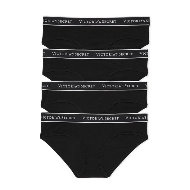 Pack de braguitas Victoria's Secret de algodón Hiphugger para mujer, paquete de 4