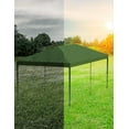thumbnail image 1 of Tente à Auvent Escamotable – 10x20 Pi Robuste – Oxford 210D, Cadre Antirouille – Hauteur Réglable – Sac à Roulettes et 4 Sacs de Sable – Protection UV – Installation à un Bouton – Vert, 3 m x 6 m, 1 of 5