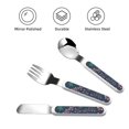 thumbnail image 3 of Kdxio Colorful Flowers Toddler Utensils Set - Kids Silverware Set, Set Kids Utensils Set with Case for Preschooler Children, 3 of 8