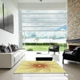 thumbnail image 7 of Ahgly Company Machine Washable Indoor Rectangle Transitional Sun Yellow Area Rugs, 7' x 10', 7 of 7