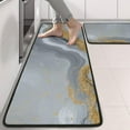 thumbnail image 2 of Kitchen Rugs Sets Of 2,Gray Gold Marble Pattern Anti Fatigue Kitchen Mat Rugs Non Slip Washable,Decorative Kitchen Floor Mats for Kitchen,Sink,Laundry,17"x47"+17"x47", 2 of 5
