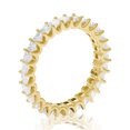 thumbnail image 3 of Vir Jewels 2 CTTW Princess Diamond Wedding Band Eternity Ring Women 14K Yellow Gold Prong Set, 3 of 9