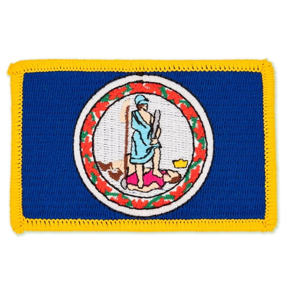 PinMart's Embroidered US State Flag Patch - Virginia Flag