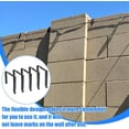 thumbnail image 3 of PYAN-5 Pack No-Drill Cinder Block Wall String Light Hangers,[4.3"-8" Adjustable][Damage-Free Duty Metal Hooks Clips] for Outdoor String Lights, Christmas Decorations, Patio, Garden Fence & Brick Wall, 3 of 4