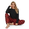 thumbnail image 3 of MintLimit Women Pajamas Set Ladies Pajamas Pjs Long Sleeve Top and Pants Sleepwear Lady Nightwear Soft Lounge Sets, 3 of 4