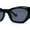All Black, variant on Womens Mod Thick Plastic Chunky Cat Eye Sunglasses Peach Brown