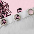 thumbnail image 4 of Erosebridal Black Pink Leopard Print Bow Knot Girl Blackout Curtains Set of 2 (52x84 Each),Personalized Initial L Window Curtains For Teens, 4 of 6