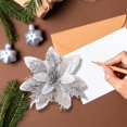 thumbnail image 4 of ZZyuan Christmas Artificial 3 Layer Glitter Stereo Simulation Ornaments Christmas Decorations For Christmas Tree Wreath Garland Box Holiday Xmas Home Decor 2 Pack, 4 of 7