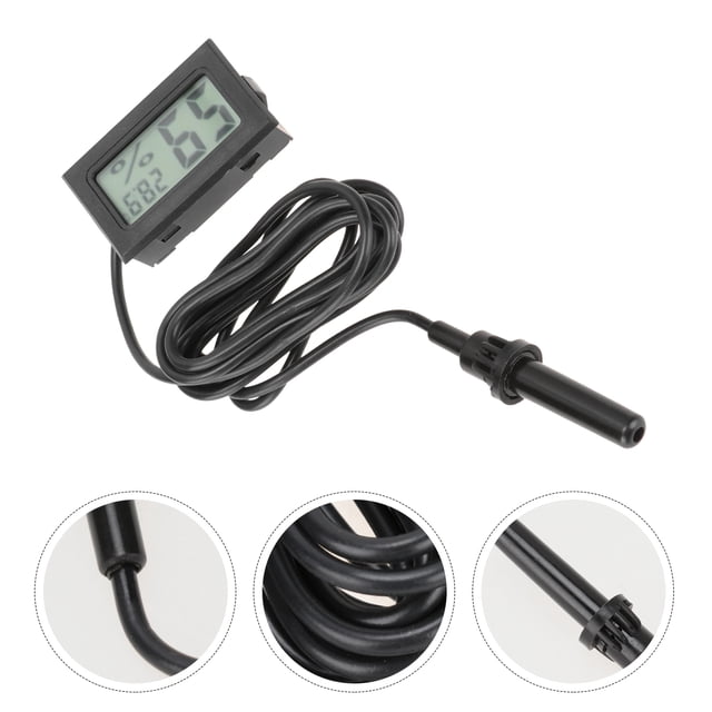 UPGRATOR 5Pcs Mini Hygrothermograph for Pet Owners Temperature and Humidity Monitoring in Refrigerators