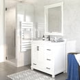 thumbnail image 2 of DHP Sunnybrooke 36 Inch Bathroom Vanity with Sink, White, 2 of 22