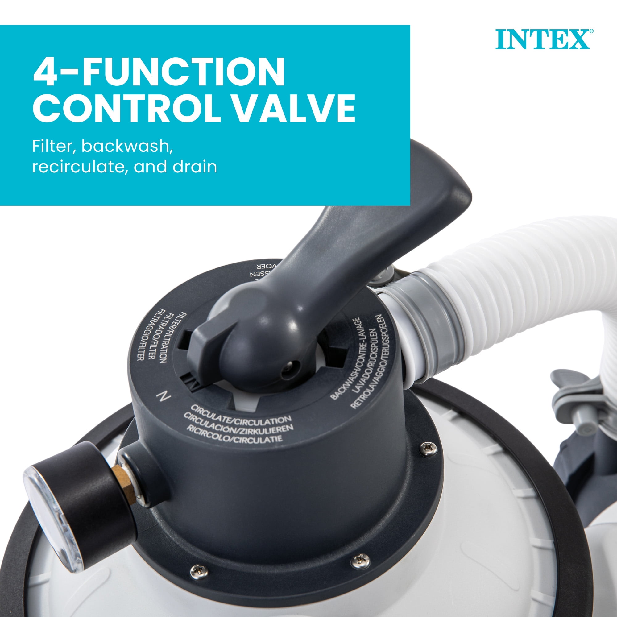 Intex 26641EG Krystal Clear Pool Sand Filter Pump for 4,400 Gallon Pools