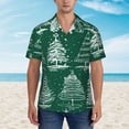 thumbnail image 4 of Bixox Men's Hawaiian Shirts Men's Christmas Trees Print Short-Sleeve Shirt-X-Large, 4 of 8