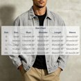 thumbnail image 2 of Raeneomay Men's Denim Jacket - Long Sleeve Collared Multi Pocket Outerwear S-XXL, 2 of 4