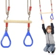 thumbnail image 2 of Anillos De Madera Del Gimnasio Del Oscilación Del Trapecio De Los Niños, Oscilación Segura De Los Niños Para Jugar Al Aire Libre, 2 of 8
