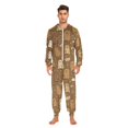 thumbnail image 5 of Adult Christmas Onesie Cute Bear and Rainbow Adult Zipper One-Piece Pajamas Unisex Pajamas with Pockets, 5 of 6