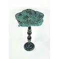 thumbnail image 4 of 25 Inch Rustic Metal Bird Bath Outdoor Garden Verdigris Water Basin Yard Decor, 4 of 4