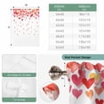 thumbnail image 6 of Valentine's Day Tie Up Curtains 45 Inches Long, Kitchen Window Curtains Over Sink, Watercolor Love Modern Minimalist Boho Small Window Curtains Shade Balloon Curtains Valances for Bedroom 34"x45", 6 of 8