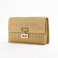 thumbnail image 4 of HEVIRGO Women Clutch Bag Envelope Shape Bohemian Foldable Double-layer Straw Braided Summer Beach Vacation Handbag, 4 of 8