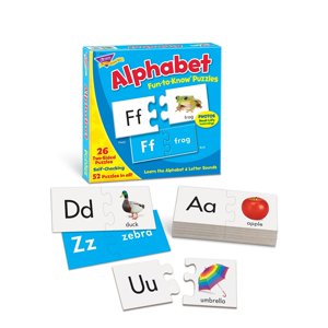 TREND Fun-to-Know Alphabet Puzzles, 52 Pieces