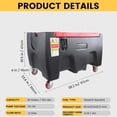 thumbnail image 2 of Diesel Gasoline Fuel Transfer Caddy Tank with 12V DC Self-Priming Fuel Transfer Pump for Cars, Motorcycles, Boats, Lawn Mowers, Snowblowers, Manual Fueling Nozzle, 12GPM Flow Rate, 40 Gallon, 2 of 8