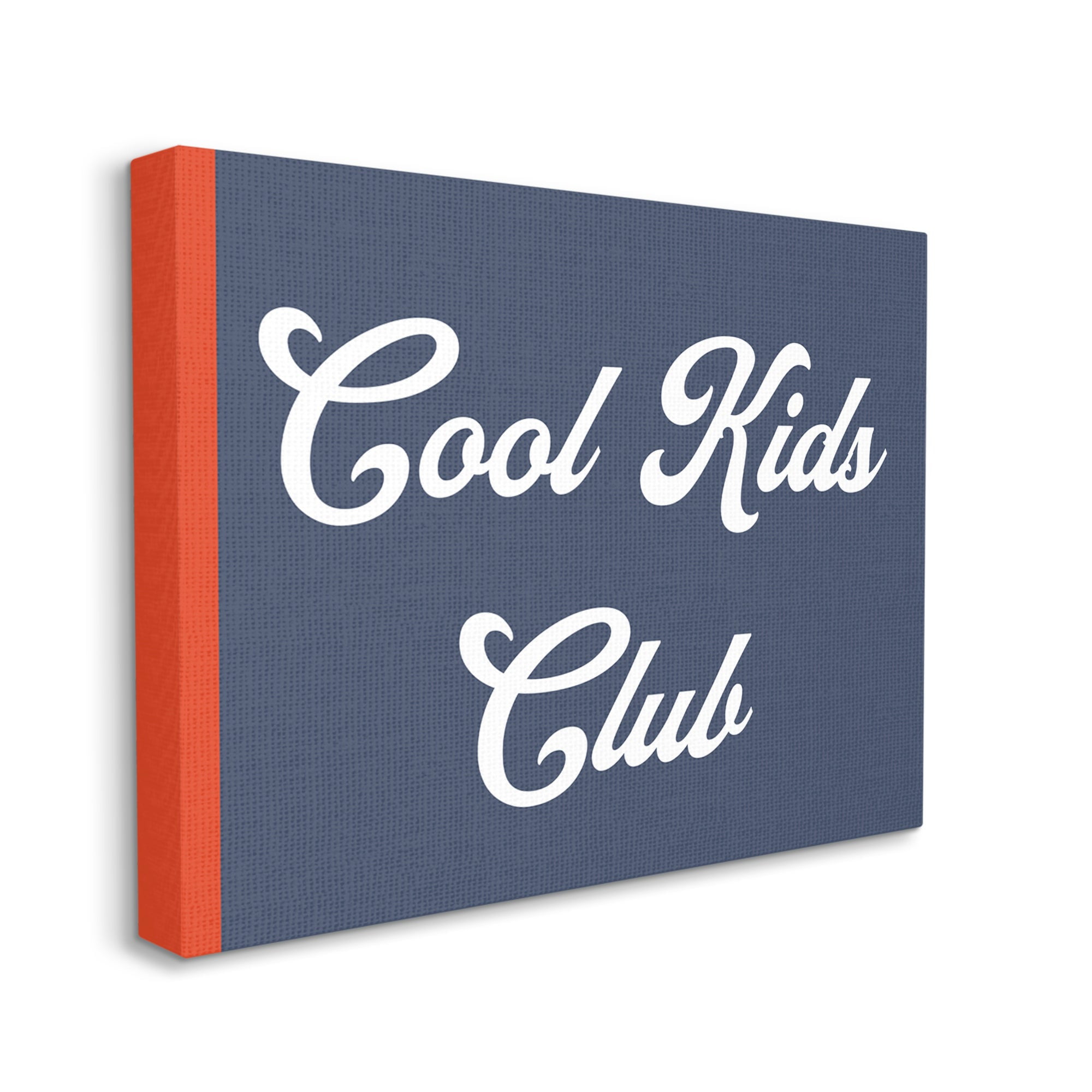 Stupell Industries Cool Kids Club Children's Sign Bold Red Blue, 48 x  36,Design by Daphne Polselli 