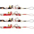 thumbnail image 2 of 4Pcs Hanging Bell Phone Charms Phone Lanyards Delicate Fortune Cat Decor Phone Hanging Straps, 2 of 2