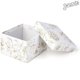 thumbnail image 4 of Set de cajas de regalo Sorarto de 4 piezas con forma de nido floral en oro blanco, 4 of 8