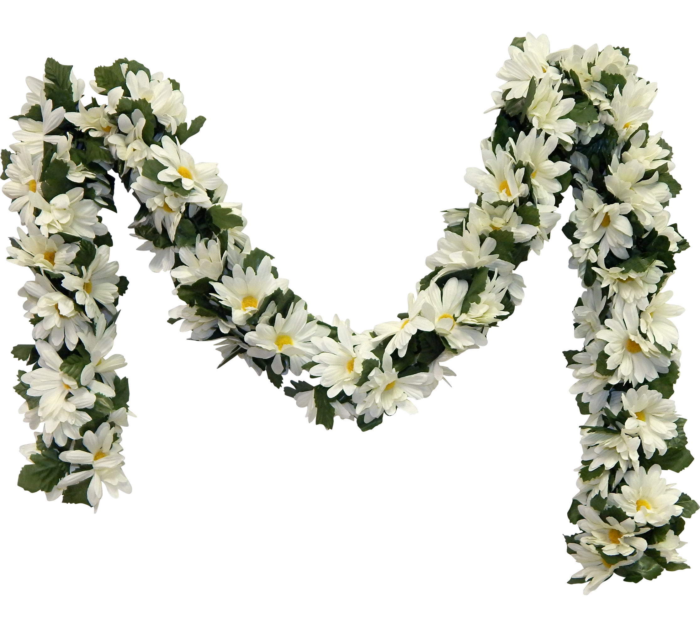 Silk Flower Depot Daisy Chain Garland for Wedding Party Reception