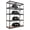 Black, variant on HOMEDANT White Garage Shelving Units 5-Tier Metal Garage Storage Shelves, 28"W x 12.3"D x 59.5"H,